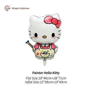 Globos de Aluminio con Diseño de Hello Kitty, Redondos y con Forma de Personaje, Inflables con Helio, para Fiestas de Baby Shower para Niñas, Venta al Por Mayor - Product Image 6