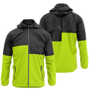 Conjunto de Dos Piezas para Hombre, Chaqueta y Pantalones Cortos Cortavientos Personalizados, Traje Deportivo con Cremallera Reflectante, Chaqueta Cortavientos de Nailon de Dos Piezas para Hombre - Product Image 4