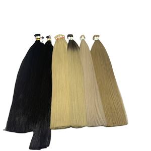 Extensions de cheveux à cuticules vierges alignées de meilleure qualité, paquets de cheveux humains péruviens à Double dessin, extensions de cheveux crus du Vietnam - Product Image 1