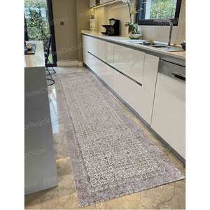 Tapis imprimé à motifs floraux - Design Oushak pour porte d'entrée ou salon, tapis gobelin - Product Image 5