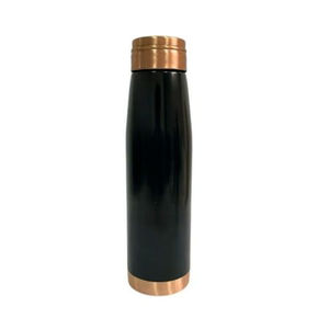 Antique Design Black Pure Copper <b>Water</b> <b>Bottle</b> Joint-Less Ayurveda Health Benefit Leakproof Insulated <b>Gym</b> Travel Office Use Price - Product Image 1