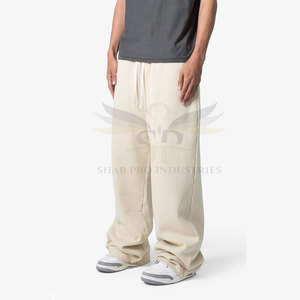 Vente en gros de service OEM pantalon baggy en polaire pour hommes nouveau design meilleur prix pantalon baggy en polaire pour hommes de taille adulte - Product Image 2