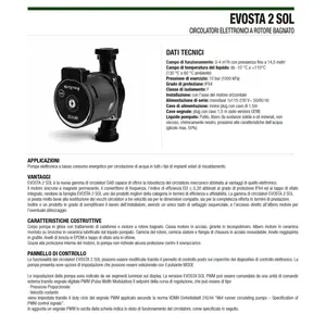 Circulador Electrónico de Rotor Húmedo Evosta2 Dab 75/130 SOL 60188404 para Sistemas HVAC - Product Image 3