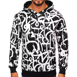 เสื้อฮู้ดโพลีเอสเตอร์สำหรับผู้ชายเสื้อฮู้ดแบบสวมหัวพิมพ์ซับลิเมชันแบบกำหนดเองได้100% - Product Image 6