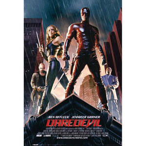 Daredevil Regular <b>Canvas</b> Wall Art Modern Design Style Black <b>Frame</b> - Product Image 1