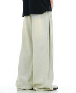 Flare Casual Baggy Breathable Waterproof High Street Style Regular Fit Custom Logo High Quality Plain Outdoor <b>Trousers</b> <b>Men's</b> - Product Image 5