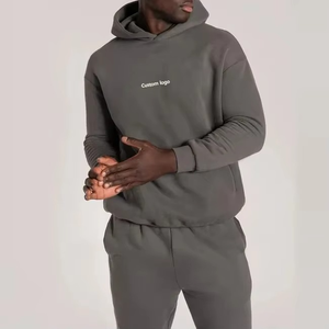 100% coton personnalisé recadrée surdimensionné de haute qualité hommes à capuche séchage rapide Streetwear blanc sweats respirant - Product Image 2