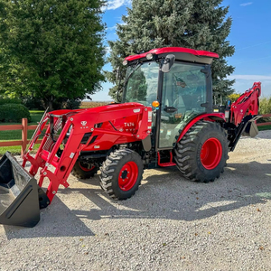 Meilleur prix pour tracteur robuste TYM T474HC avec chargeur et pelle rétrocaveuse, 48 CV, 4x4, pour opérations agricoles, agriculture et préparation des terres - Product Image 1