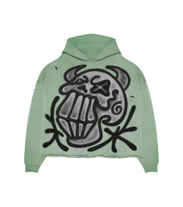 2025 gros grande taille hommes lavage à l'acide Double manches sweats à capuche goutte épaule Vintage Style hommes à capuche à vendre - Product Image 2