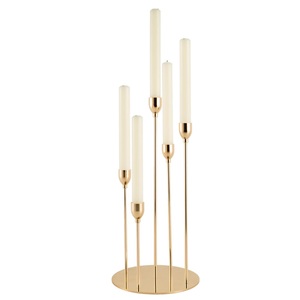 Portavelas de aspecto atractivo, candelabro de estilo europeo para iglesia, boda, fiesta, hogar Interior - Product Image 5