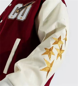 Veste d'université sportive pour homme avec corps Softshell et illustration en chenille personnalisée apportant un attrait athlétique intemporel - Product Image 2