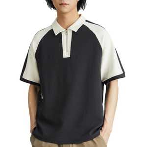 Demi-fermeture éclair chemise à manches courtes Fitness entraînement vêtements de sport pour hommes motif solide conception sportive logo personnalisé - Product Image 1
