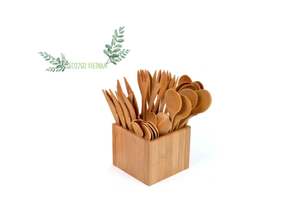 Hot Seller 2025 Bamboo <b>Cutlery</b> <b>Set</b>/ Reusable Bamboo <b>Cutlery</b> <b>Set</b>/ Bamboo <b>Cutlery</b> <b>Set</b> for <b>Travel</b> Made in Eco2go Vietnam - Product Image 4
