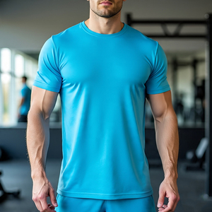 Men's <b>Jogging</b> Fitness Wear T Shirts Sportswear Short Sleeve Crew Neck Bodybuilding Yoga Tee Shirts Mens - Product Image 4