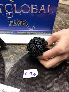 Venta caliente Kinky Straight Ktip Hair Double Drawn Hair 8-32 inch Cabello vietnamita sin procesar de alta calidad - Product Image 5