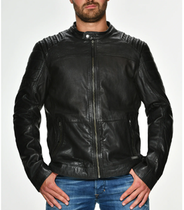 Chaqueta de cuero de diseño personalizado para hombre de alta calidad para invierno - Product Image 1