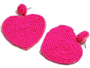 Pendientes bordados con cuentas estilo indio hechos a mano - Product Image 5