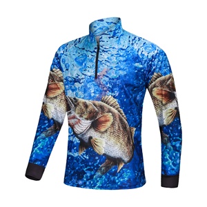 Maillots de pêche à séchage rapide par sublimation personnalisée vêtements de pêche 100% coton polyester nouveau design chemises de pêche d'été personnalisées - Product Image 5