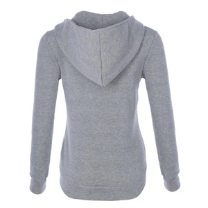Sudadera con Capucha Gris, Cierre de Cremallera, Corte Regular, Tejido de Algodón, Estilo Casual, para Otoño, para Hombre - Product Image 2