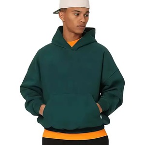 Custom Oversize 100% Cotton Fleece Pullover Hoodie Front High Quality Cropped Fashion Crop <b>Top</b> Loose Fit Casual <b>Winter</b> Short - Product Image 6
