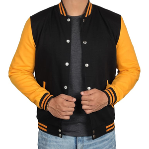 Veste universitaire en laine pour hommes de haute qualité Tendance Veste de baseball à manches longues de haute conception en différentes couleurs Nouvel état - Product Image 2