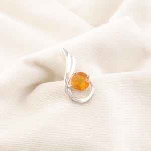 Citrine Gemstone Fashion Silver Pendant 925 Sterling Silver Necklace Unique Jewelry IGI Certified November Birthstone <b>Gift</b> for - Product Image 3