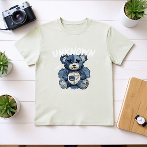T-Shirt Unisex 100% Cotone 210GSM Stile Casual con Logo Personalizzato Stampato sul Davanti con Tecnica DTG - Product Image 3