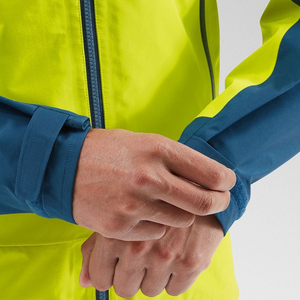 Chaquetas impermeables ligeras deportivas para hombre, cortavientos personalizado con cremallera, chaqueta impermeable fina y hermética de poliéster - Product Image 4