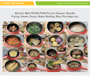 Poêle à frire électrique antiadhésive de <span class=keywords><strong>1</strong></span>.5 litres Cuisinière de voyage électrique avec <span class=keywords><strong>vapeur</strong></span> pour pâtes, nouilles ramen, légumes, viande, œufs - Product Image 6