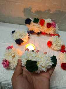 Jasmine Gajra para el cabello y la muñeca, accesorios florales Mogra perfumados para Haldi Mehndi Nikah Sangeet, favores de boda indios paquistaníes - Product Image 3