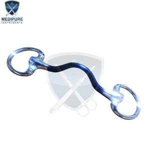 Mors de cheval articulé en fer doux, conçu pour favoriser une humidité et un contact doux, à des fins d'entraînement - Product Image 1