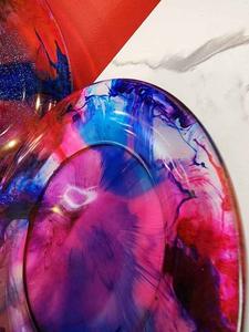 จานเรซิ่นทรงกลมสำหรับเสิร์ฟ จานที่ทนทาน เหมาะสำหรับเป็นของขวัญหรือตกแต่งภายใน - Product Image 4