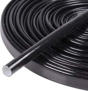 Manchon en fibre de verre recouvert de caoutchouc de silicone Haute température et bonne résistance diélectrique, flexibilité et résistance à la flamme et haute qualité - Product Image 1