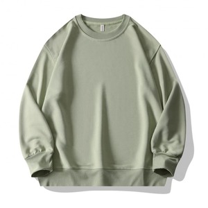 เสื้อสเวตเตอร์ไม่มีฮู้ดสำหรับผู้ชายเสื้อสเวตเตอร์เปล่าสำหรับใส่ได้ทั้งชายและหญิงมีฮู้ดสีขาวปักลายสีทึบเทคนิคการระเหิดสำหรับฤดูหนาว - Product Image 4