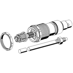 Schell Top Part with Spindle 488mm and Cutting Aid <b>Bathroom</b> Faucet <b>Accessory</b> - Product Image 1