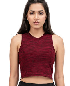 Camiseta sin mangas de longitud corta para mujer de calidad superior estilo Streetwear cuello redondo Slim Fit transpirable bordado uno para todos - Product Image 6