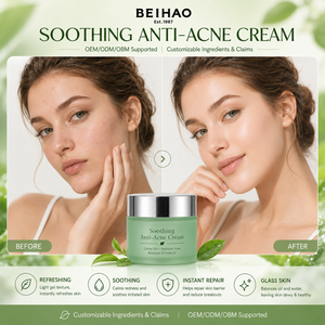 Crème Visage Apaisante Anti-Acné et Anti-Rides ODM à la Centella Asiatica et au Niacinamide, Réparatrice Antioxydante et Éclaircissante - Product Image 4