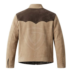 Luxury Men <b>Suede</b> <b>Leather</b> <b>Jacket</b> With Smooth Finish Comfortable Regular Fit Durable Stitching And Versatile Everyday Fashion - Product Image 2