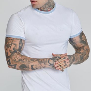 2026 Summer <b>Hot</b> Sale Blank Ringer Sports T-Shirt Premium <b>Combed</b> Cotton - Product Image 4