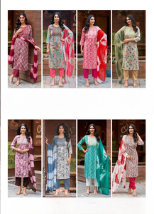 Costumes Salwar Kameez indiens pakistanais de qualité supérieure pour femmes Tissus en coton exclusifs et styles élégants pour les mariages et les fêtes - Product Image 2