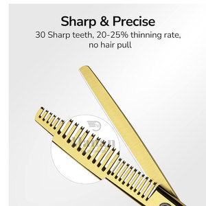 Tijeras de Peluquería de Alta Calidad con Punta Afilada para Adelgazar el Cabello, Herramientas de Corte de Cabello para Salón, Acero Inoxidable Japonés - Product Image 4