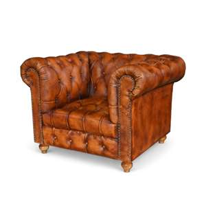 Sofá Chesterfield de cuero bronceado europeo de alta calidad, juego de sala de estar con mechones, patas individuales de dos plazas, opciones de apartamento, centro comercial - Product Image 3