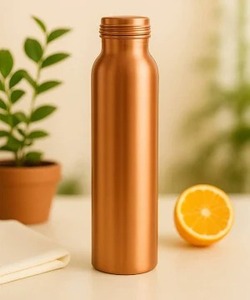 ขวดน้ำทองแดงบริสุทธิ์พิมพ์ลายมะนาวสำหรับใช้ในชีวิตประจำวันขวดน้ำทองแดงกันรั่วเป็นมิตรต่อสิ่งแวดล้อมสำหรับบ้านสำนักงานการเดินทาง - Product Image 6