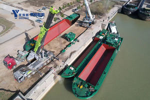 2025 चीन ने रेत/पत्थर/सिल्ट के लिए 500 क्यूबिक मीटर क्षमता विभाजित रेत हॉपर बैज बनाया - Product Image 6