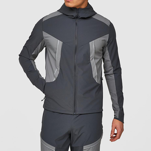 Chaqueta Cortavientos Deportiva para Hombre, Ligera e Impermeable, con Estampado, de Nailon y Elastano - Product Image 1