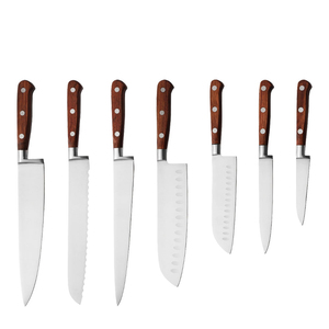 Juego de Cuchillos de Chef Profesionales de Acero Inoxidable, Hechos a Mano, con Mango Antideslizante, Alta Durabilidad y Sostenibilidad, Tamaño y Logotipo Personalizables - Product Image 1