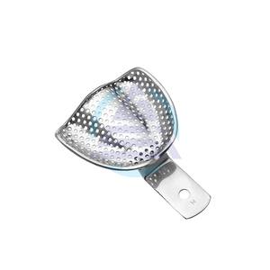 Plateau d'empreinte orthodontique moyen, prothèse complète, supérieure, perforée |   Plateau d'empreinte dentaire |   Plateau d'empreinte en métal - Product Image 1