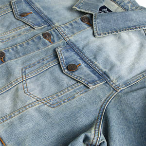 แจ็กเก็ตยีนส์บางออกแบบได้ตามต้องการสำหรับผู้ชายเสื้อแจ็กเก็ตผ้าฝ้ายออร์แกนิคสีดำสไตล์แฟชั่นใหม่ - Product Image 5