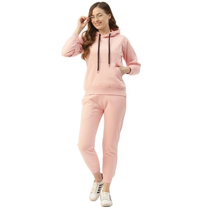 Diseño personalizado Logo Invierno Mujer Ropa Sudadera con capucha Joggers Conjunto Fleece Cremallera Sudadera Casual Deporte Pantalones de chándal Mujer Chándales - Product Image 2