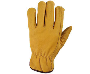 Guantes de trabajo de seguridad dobles de diseño personalizado soldador de construcción industrial de cuero de vaca ignífugo antiimpacto antiestático - Product Image 6
